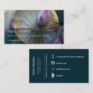 Lotus Reverie Lotusblomsdesign Visitkort