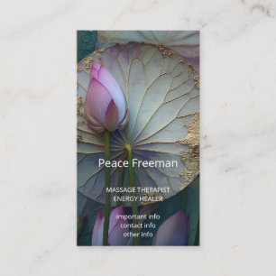 Lotus Reverie Lotusblomsdesign Visitkort