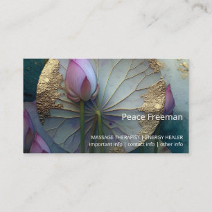 Lotus Reverie Lotusblomsdesign Visitkort