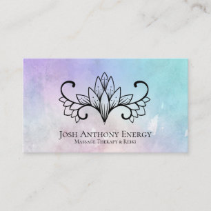 *~* Lotus Rosa Lavender Nebula Galaxy Universe Visitkort