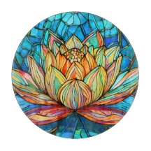 Lotus rosa nedfläckad glass