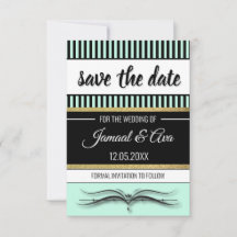 Lotus Scroll & Stripes - Guld Folie