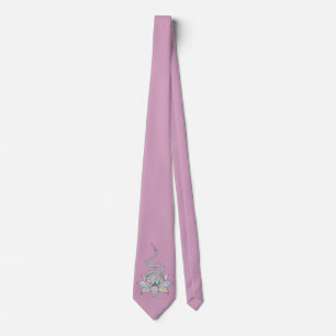 Lotus & Snake Tie in Rosa Slips