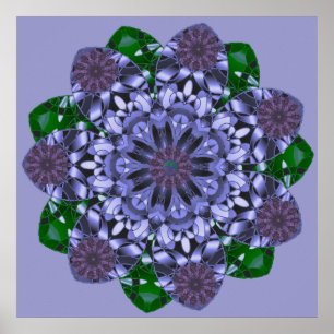 Lotus Star-utskrift Poster