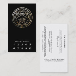 Lotus Stillhet | Silver Mandala Design Visitkort