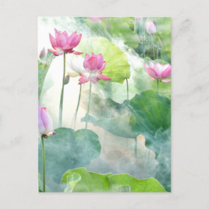 Lotus Summer, eterfotografi Vykort