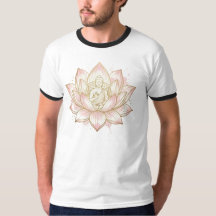 Lotus-symbol Forntida Visdom Grafisk T-Shirt