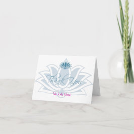 Lotus Tack personlig Note Card Kort