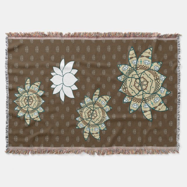 Lotus Throw Blanket Mysfilt (Framsidan)