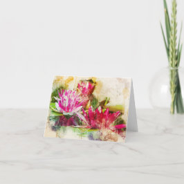 Lotus Tillfällen Notecard Tack Kort