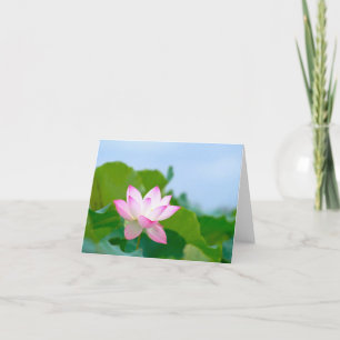 Lotus Tillfällen Notecard Tack Kort