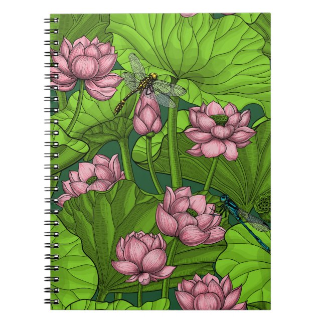 Lotus trädgård anteckningsbok (Framsidan)