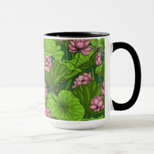 Lotus trädgård mugg