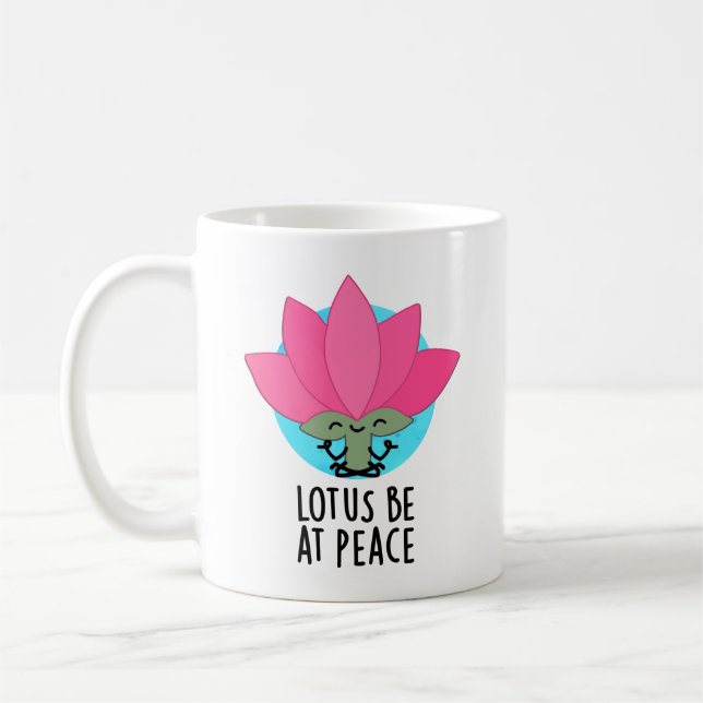 Lotus Var I Fred Rolig Växt Skämt  Kaffemugg (Vänster)