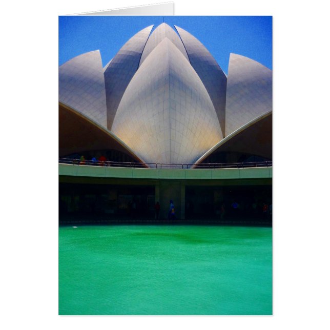 lotus vatten hälsningskort (Framsidan)