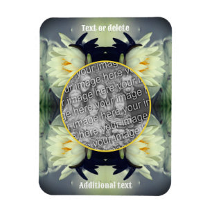 Lotus Vatten Lily Flower Skapar ditt eget foto Magnet