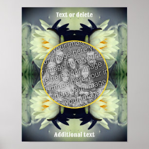 Lotus Vatten Lily Flower Skapar ditt eget foto Poster