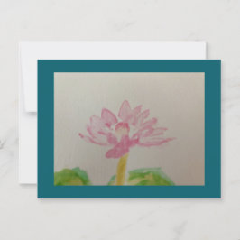 Lotus! Vattenfärg/kort Vykort