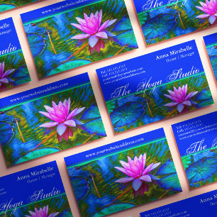 Lotus Waterlily Yoga Studio Spa Beauty Salon Visitkort