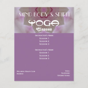 Lotus Yoga A5-flygare Flygblad