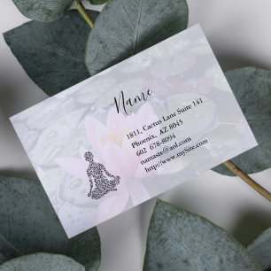 Lotus Yoga Affärskort Visitkort