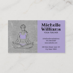 Lotus Yoga Meditation Visitkort