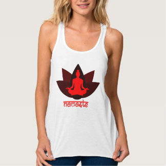 Lotus Yoga Namaste Linne Med Racerback