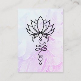 *~* Lotus Yoga . Nirvana Helig Geometry Peony Visitkort