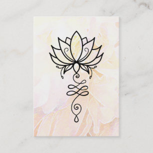 *~* Lotus Yoga Peony Nirvana Helig Geometry  Visitkort