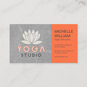 Lotus Yoga Studio Affärskort för lärare Visitkort