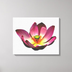 "LOTUS" Yoga Symbol Flower MINIMALIST Wall Art Canvastryck