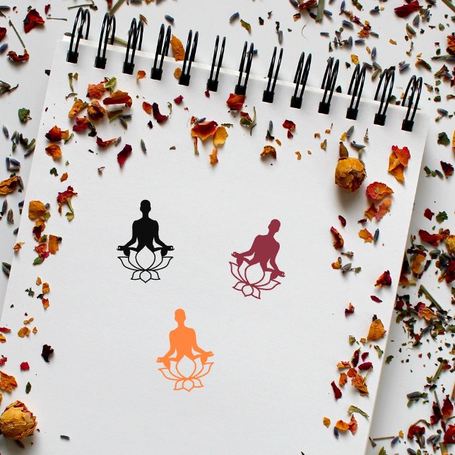 Lotus Yoga-tecken Stämpel (Skapare uppladdad)