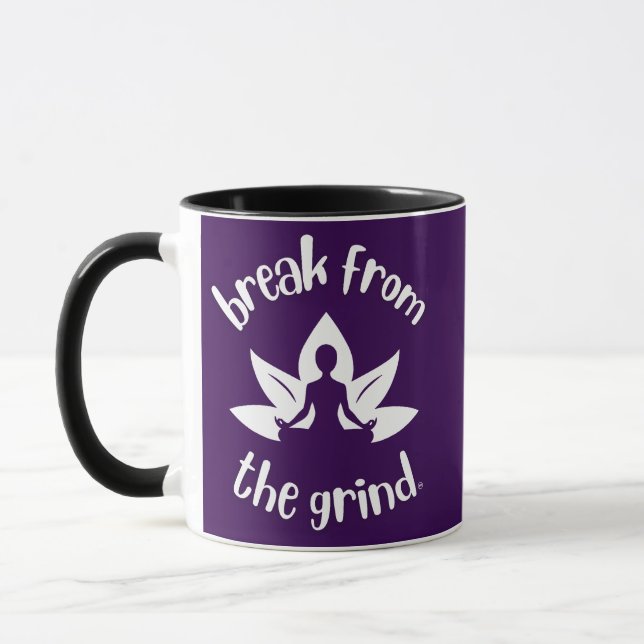 Lotus Yoga (Vit) Kaffe kopp (Vänster)