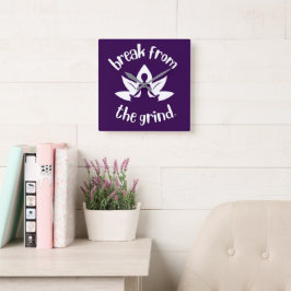 Lotus Yoga (Vit) Klocka