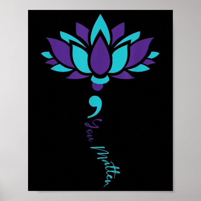 Lotus You Suicide Prevention Awareness Costume Poster (Framsidan)