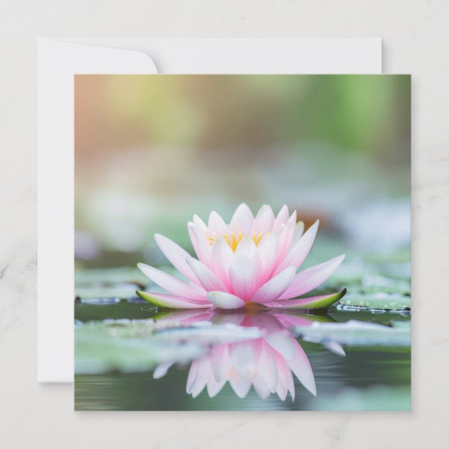 LOTUS - ZEN BUDDHISM - Greeting cards (Framsida)