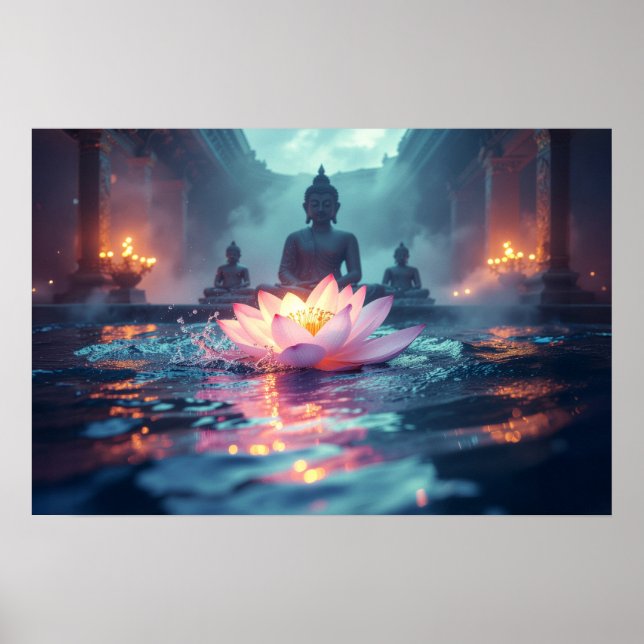 LOTUS - ZEN BUDDHISM POSTER (Framsidan)