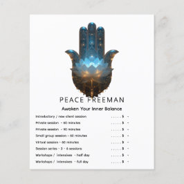Lotusbelysning | Hamsa Hand Design Flygblad