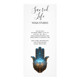 Lotusbelysning | Hamsa Hand Design Reklamkort