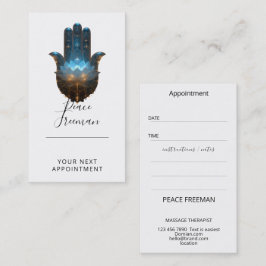 Lotusbelysning | Hamsa Hand Design Visitkort