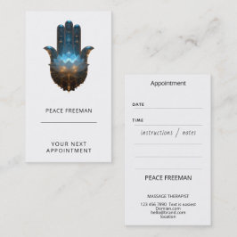 Lotusbelysning | Hamsa Hand Design Visitkort