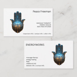 Lotusbelysning | Hamsa Hand Design Visitkort