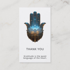 Lotusbelysning | Hamsa Hand Design Visitkort