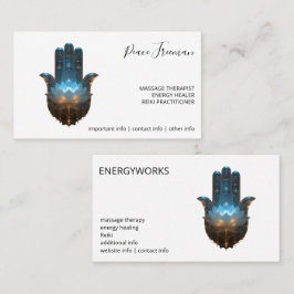 Lotusbelysning | Hamsa Hand Design Visitkort