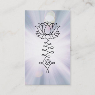 Lotusblomma för *~*blåttlavendel Rays Reiki som Visitkort
