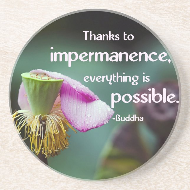 Lotusblomma/Impermanence-Buddhas Underlägg (Framsidan)