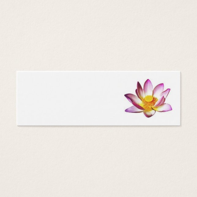 lotusblomma litet visitkort (Framsidan)
