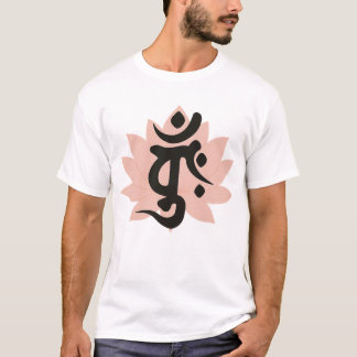 Lotusblomma med Dainichi Nyorai Bonji-symbol  T Shirt