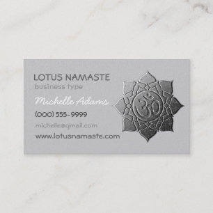 Lotusblomma Namaste Om (Aum) Tidsbeställning Kort