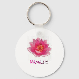 Lotusblomma "Namaste" Yogagåvor Nyckelring